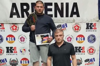 ხაშურელმა სპორტსმენმა კიკბოქსინგში ჩემპიონის ქამარი მოიპოვა   - საბა გელაშვილის წარმატება 15.05.2025